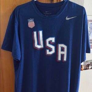 Nike Blue USA Hockey Men's T-Shirt